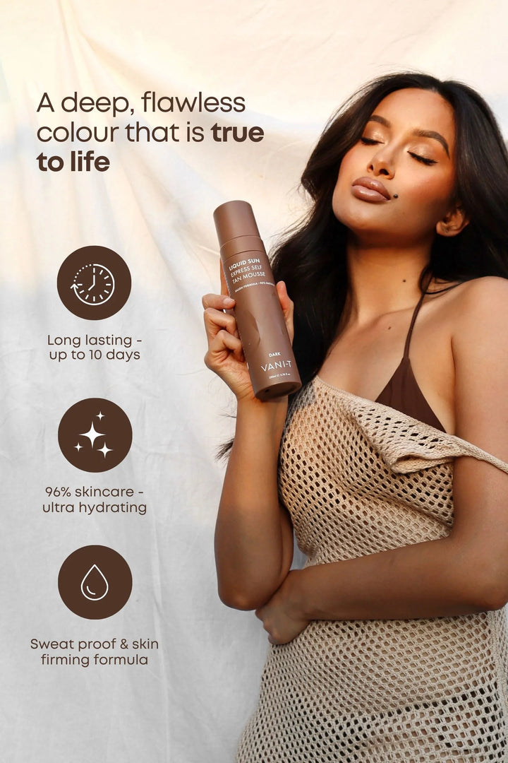 Liquid Sun® Express Self Tan Mousse | Ultra Dark